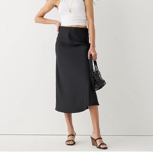 Large black J Crew Gwyneth slip skirt